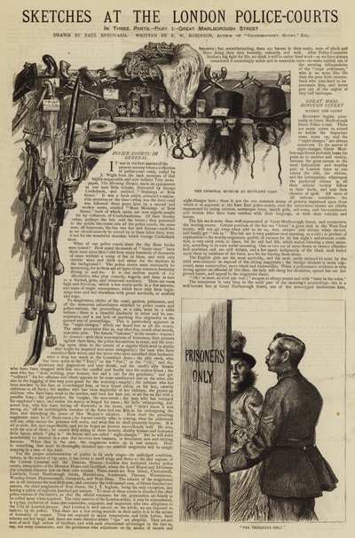 Sketches at the London Police-Courts by Charles Paul Renouard